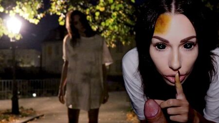 Blowjob an Halloween, wie Porno Horror