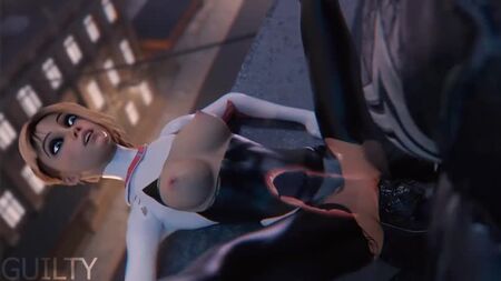[3D-Porno] Guilty – Spider-Man: Into the Spider-Verse. Venom fickt Gwen-Spider hart und spritzt ihr in die Muschi (2020) [Creampie, 3D-Porno]