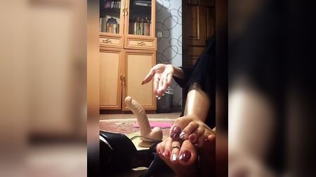 Eine iranische Geliebte gibt Unterricht im Tragen eines Hijabs (Netzstrümpfe)