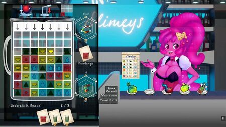 Slime Girl Mixer – Hentai-Spiel mit niedlichen Figuren, Folge 2: Melken einer nackten Kellnerin