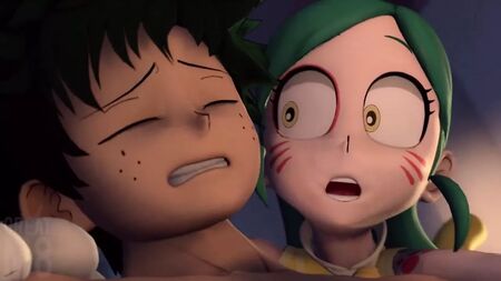 Tomoko Shiretoko Massagen Izuku Midoriya Schwanz