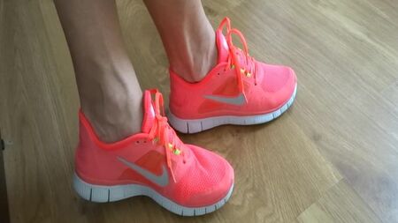 Meine sexy rosa Nike-Sneaker