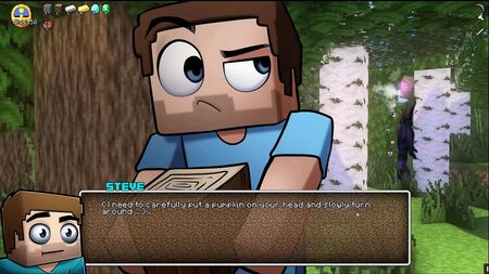 HornyCraft – ein Minecraft-Parodie-Hentai-Spiel von PornPlay, Folge 9: Enderman-Mädchen masturbiert im Freien im Wald