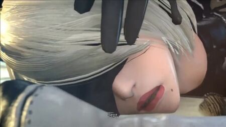 Nier Automata: 2B wird in alle Löcher gefickt (18+, russische Untertitel)