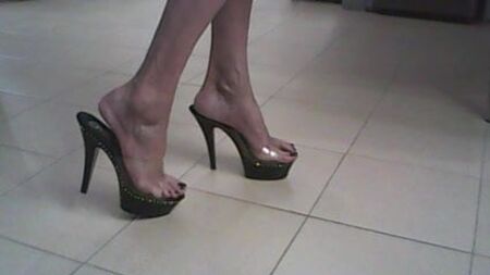 Shynthiah Heels – transparente Pantoletten