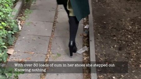 Über 30 Ladungen Sperma in den Schuhen meiner Freundin – und sie trägt sie!