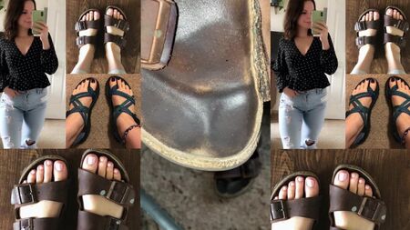 Alexis leiht mir ihre abgetragenen Birkenstocks