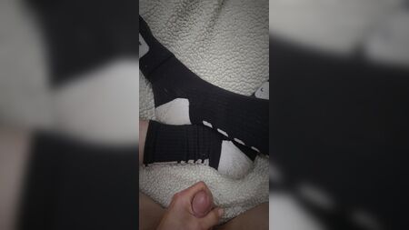 Sperma auf Nike Elite-Socken