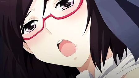 Ein süßes Anime-Mädchen lernt, wie man einen Schwanz lutscht