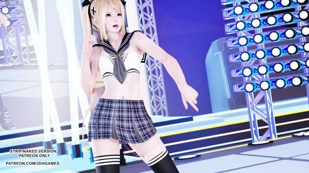 MMD Giga – CH4NGE: Die zierliche Teenagerin Marie Rose – Sexy, heißer Tanz – Unzensierter Hentai