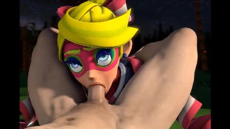 ARMS Twintelle, Min Min und Ribbon Girl – 3D-Futa!