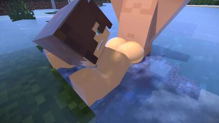 Ein schwuler Typ in Minecraft lässt sich von Steve den Schwanz reinrammen