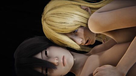 Mikasa Futa hat die Aufgabe, das Sperma seines Penis auf Historia zu spritzen