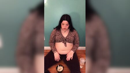 BBW Mskristinaxo: Abendessen für die ganze Familie (plus Rülpser)