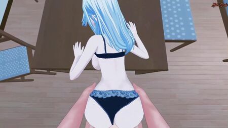 Fick Sae Niijima aus „Persona 4“ auf einem Tisch. „Persona 4“ Hentai