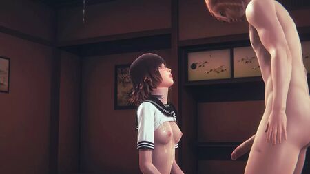 Hentai Uncensored 3D – Kaya beim Sex auf einer Tatami-Matte