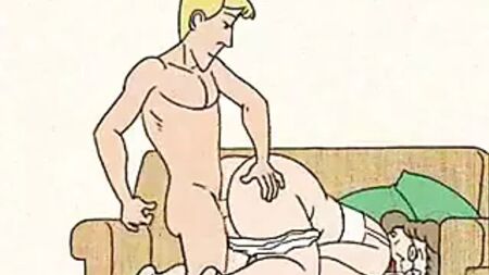 Junge fickt Oma im Doggy-Style und kommt! Animation!