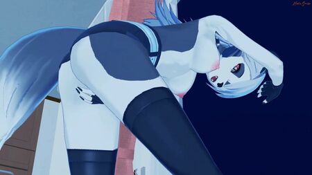 Loona fingert sich die Muschi, bis sie zum Orgasmus kommt – Helluva Boss