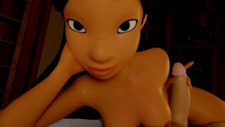 Nani verwöhnt dich mit einem Footjob – Lilo und Stitch
