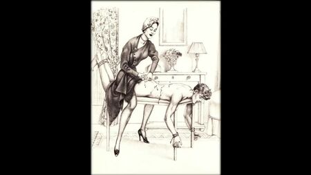 Spanking-Kunst im Vintage-Stil