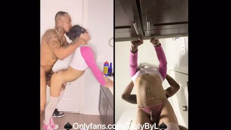 QOS-Sissy-Schlampe Lola Crystals (TrulyByL) bekommt Kings BBC