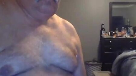 Opa-Show vor der Webcam