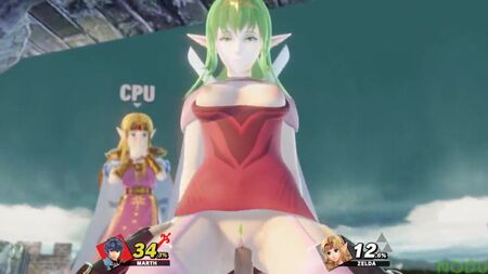 Fire Emblem: Tiki reitet auf Marth 3D