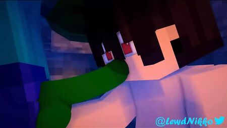 Minecraft-Porno: Zombie fickt Kerl – LewdNkko MINECRAFT JENNY GAY
