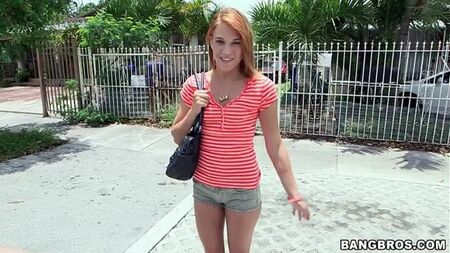 [BangBus] - Petite Red-Head gefickt Hardcore Style auf dem BangBus
