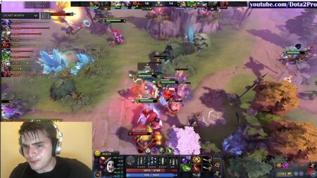 Live-Aufnahmen von Wraith King vs. Meepo-Gameplay