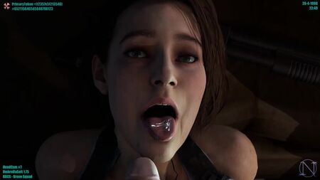 (Ton) Jill Valentine pov blowjob; facefuck [Resident Evil;Porn;Hentai;Oral;Fellatio;Gezwungen;Rau;R34;Blender;porn;sex;blowjob]
