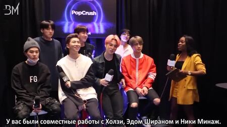 [RUS SUB][07.05.19] BTS verraten, mit wem sie als nächstes arbeiten wollen @ PopCrush