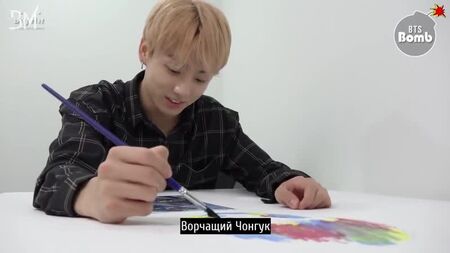[RUS SUB][BANGTAN BOMB] Konzentration auf die Zeichnung JK - BTS