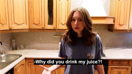 Warum hast du meinen Saft getrunken?!