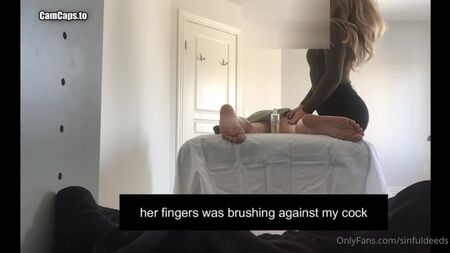 OnlyFans Sinfuldeeds – Echte französisch-russische Praktikantin RMT, verführt von einem riesigen asiatischen Schwanz – 2. Termin, Teil 1