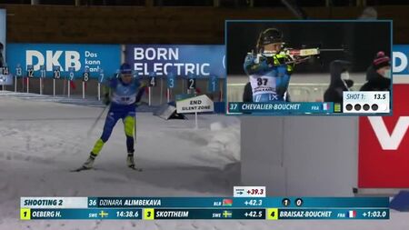 Dinara Alimbekova bei der ersten Etappe des Weltcups in Kontiolahti 2020