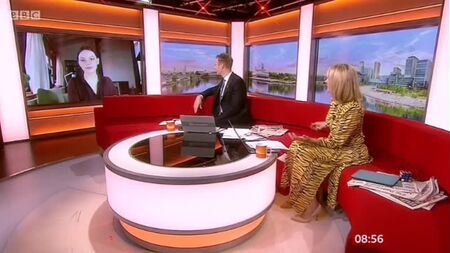 Daphne Quinn bei „BBC Breakfast“ (2020)