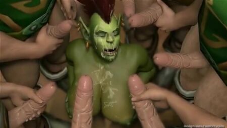 Schändlicher Warcraft-Porno: Orkin beim Ficken (18+)