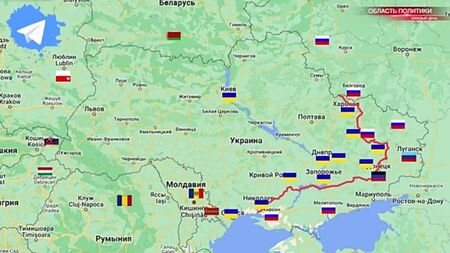 Karte der Kampfhandlungen in der Ukraine 2022 (Stand: 4. August) – Spezialeinsatz in der Ukraine