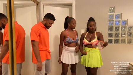 Dunkler Schokoladen-Dreier mit vollbusiger Ebony – OnlyFans Osa Lovely BBC, schwarze Babe mit großen Brüsten und Knackarsch, guter Blowjob, Amateur-Porno mit prallem Hintern