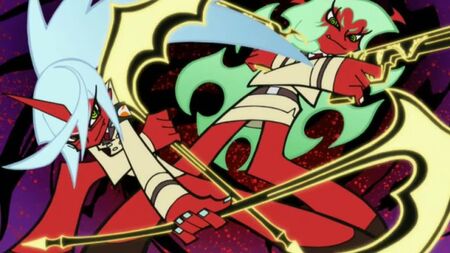 Panty und Stocking / Die Dämonenschwestern Scanty und Kneesocks
