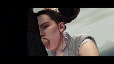 Rey – „Die erste Lektion“; Oralsex; Blowjob; Deepthroat; Facefuck; Cumshot; Sperma schlucken; 3D-Sex-Porno-Hentai; [Star Wars]