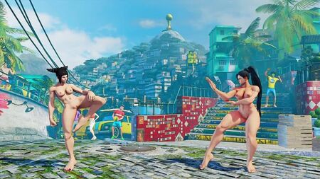 Street Fighter V – Juri gegen Chun-Li – Nackt-Mod