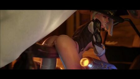 Ashe wird von einem Pferd auf einem Hoverbike gefickt – 3D-Porno / 3Dポルノ