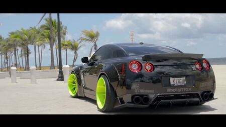 #Liberty Walk mit Tieferlegung #Nissan #GTR #Black #Edition! (4K) _ XN WORKS
