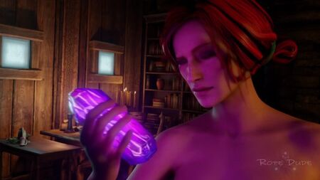 (Ton) Triss Merigold – Solo-Bondage – Das Erwachen, Teil 1 [The Witcher 3;Porno;Hentai;R34;Sex;Blender;порно;ведьмак;соло]