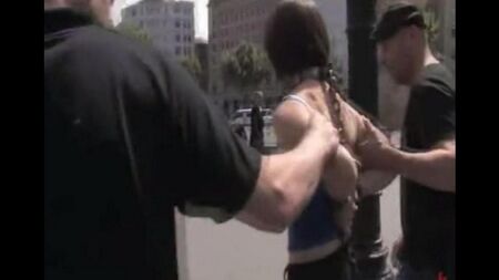 Öffentliche Gruppe Sex vor der Kamera