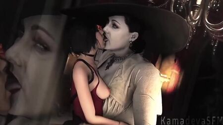 Lady Alcina Dimitrescu x Ada Wong – Femdom; Yuri; Lesben; Oralsex; Cunnilingus; 3D-Sex-Porno-Hentai; [Resident Evil 8: Village]