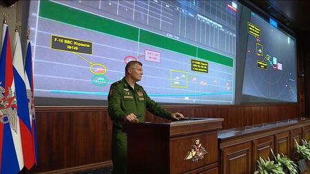 Pressekonferenz des russischen Verteidigungsministeriums zu weiteren Einzelheiten des Absturzes der russischen Il-20 in Syrien