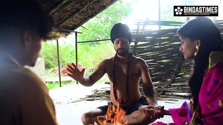 Desi-Ehefrau teilt sich mit einem Baba (Hindi-Audio)